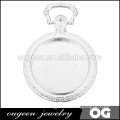 Stering silver Blank Necklace 30mm wholesale cabochon pendant trays blank